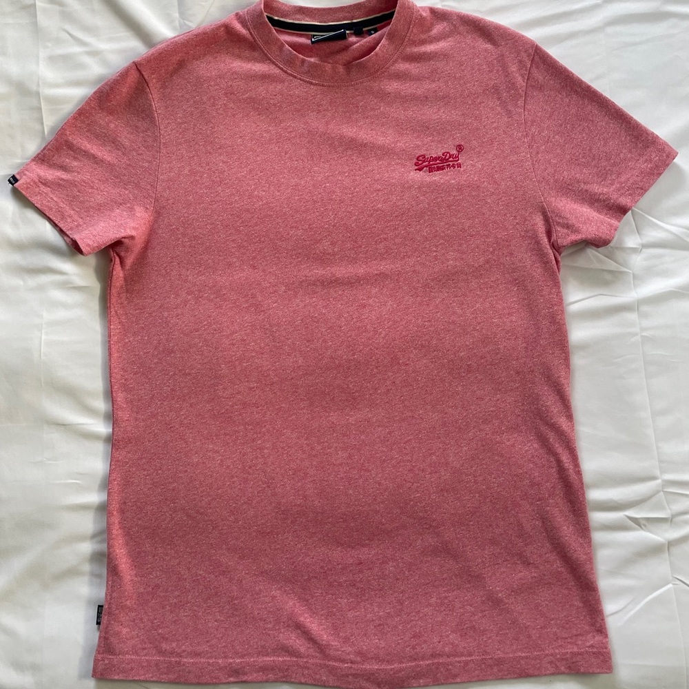 Superdry Pink Short Sleeve Tee Classic Casual